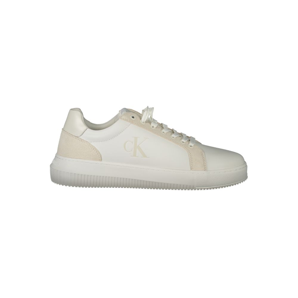 Calvin Klein Weißer Herren-Sneaker aus Polyurethan