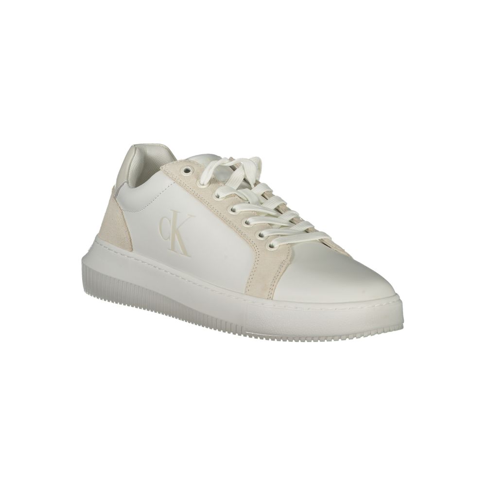 Calvin Klein Weißer Herren-Sneaker aus Polyurethan