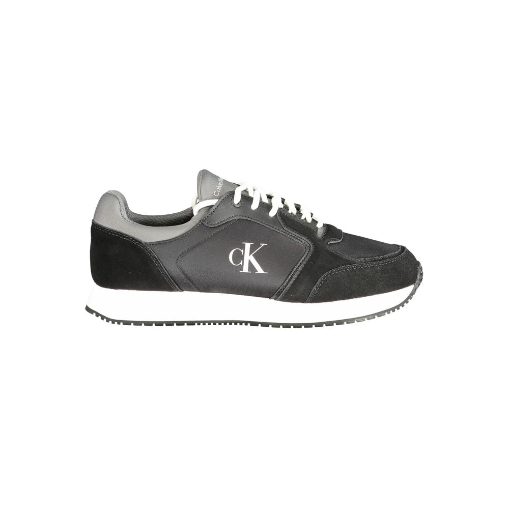 Calvin Klein Men's Black Polyurethane Sneakers