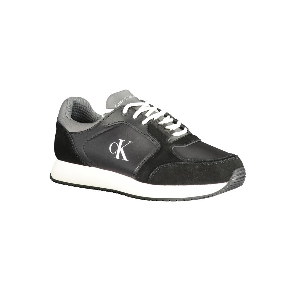Calvin Klein Men's Black Polyurethane Sneakers
