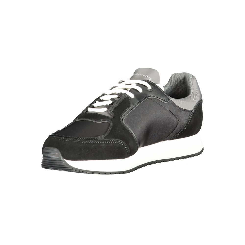 Calvin Klein Men's Black Polyurethane Sneakers