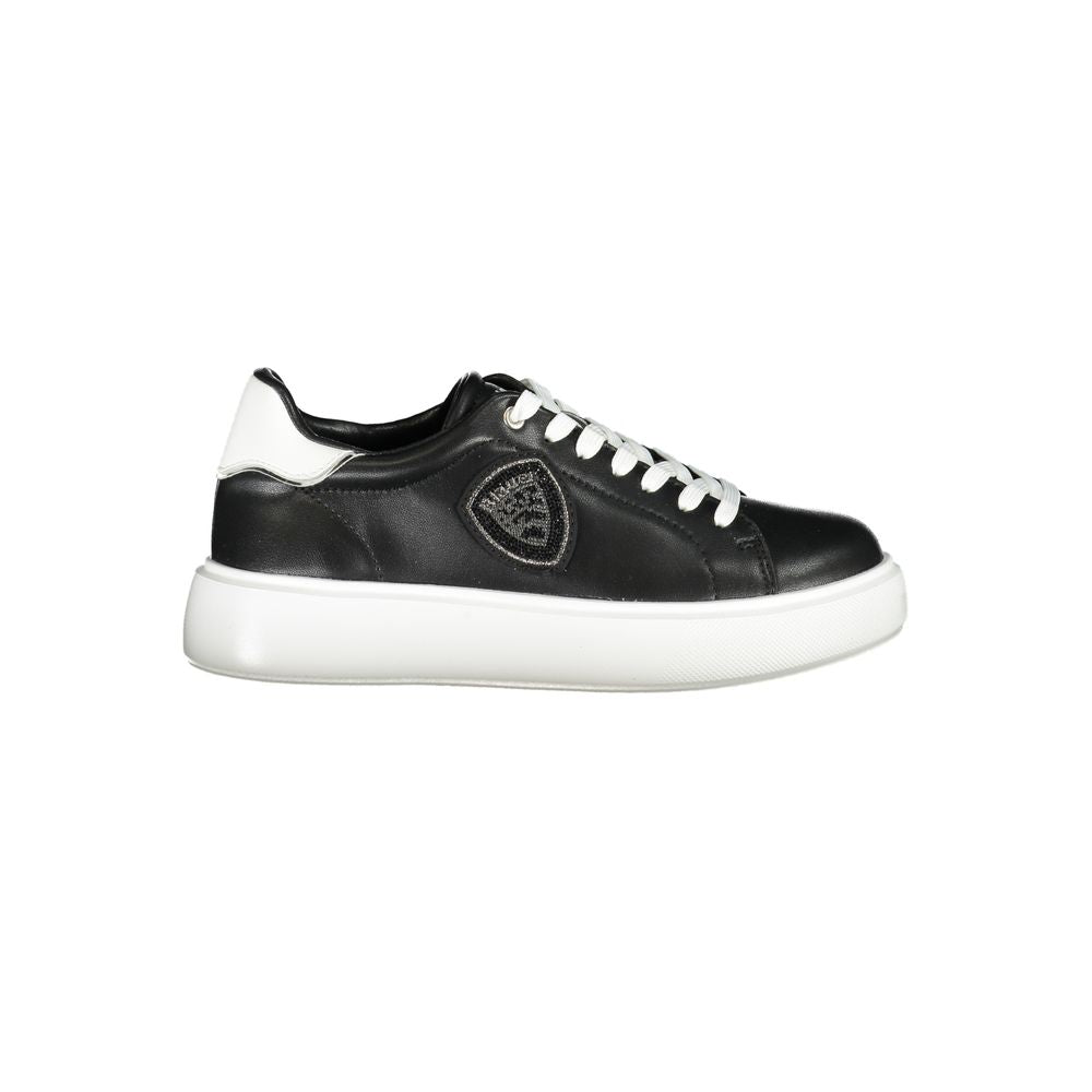 Blue Black Polyester Sneaker
