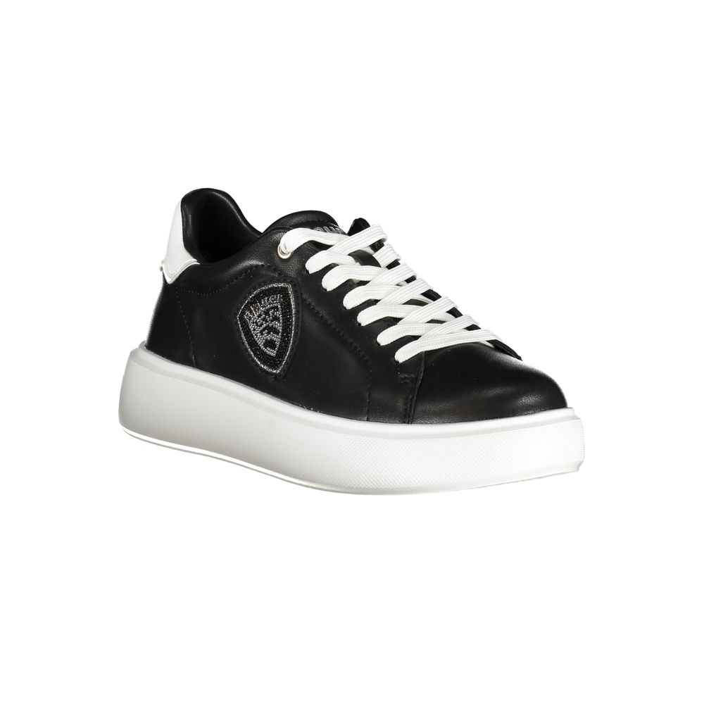 Blue Black Polyester Sneaker