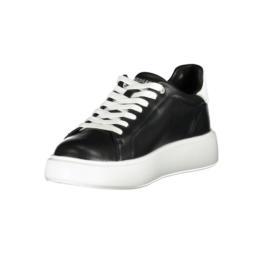 Blue Black Polyester Sneaker