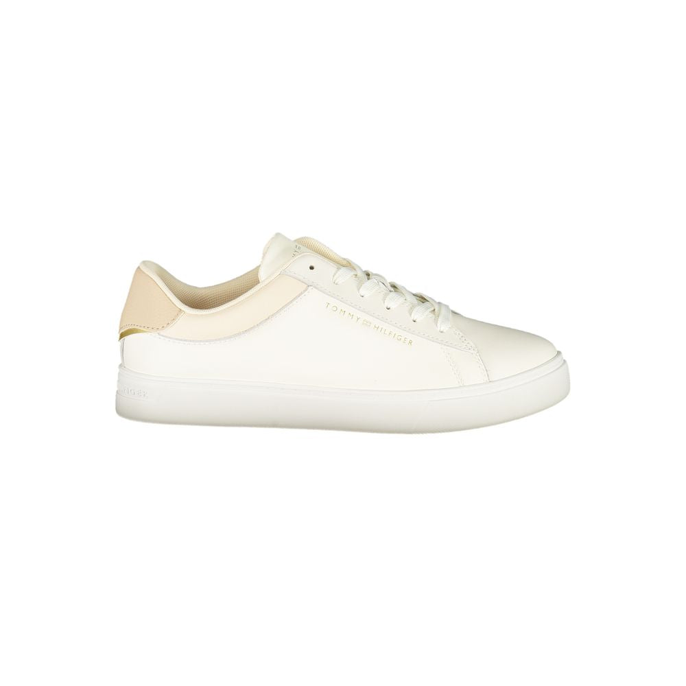 Tommy Hilfiger Damen Sneaker aus Beige Polyurethan