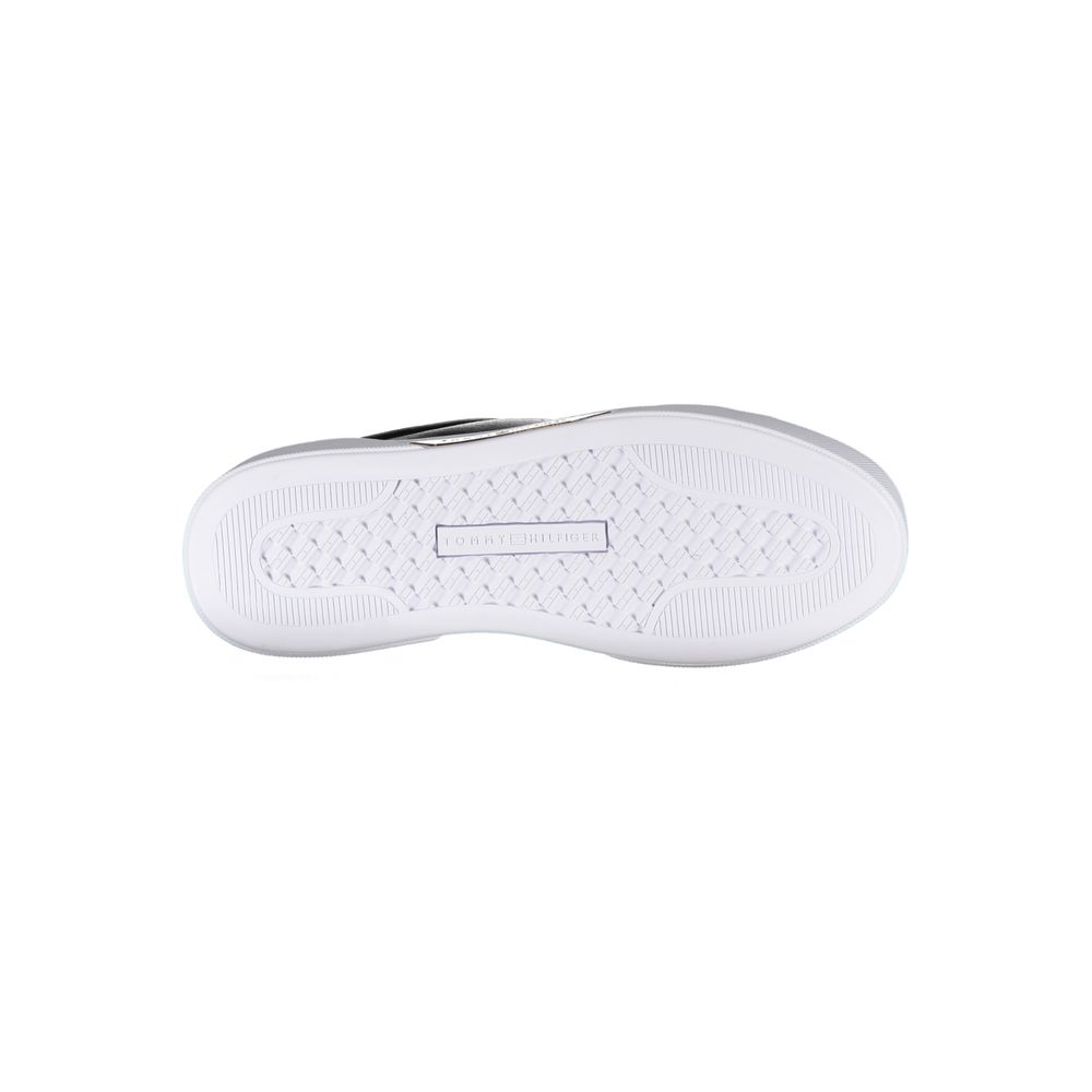Tommy Hilfiger Schwarzer Sneaker aus echtem Leder