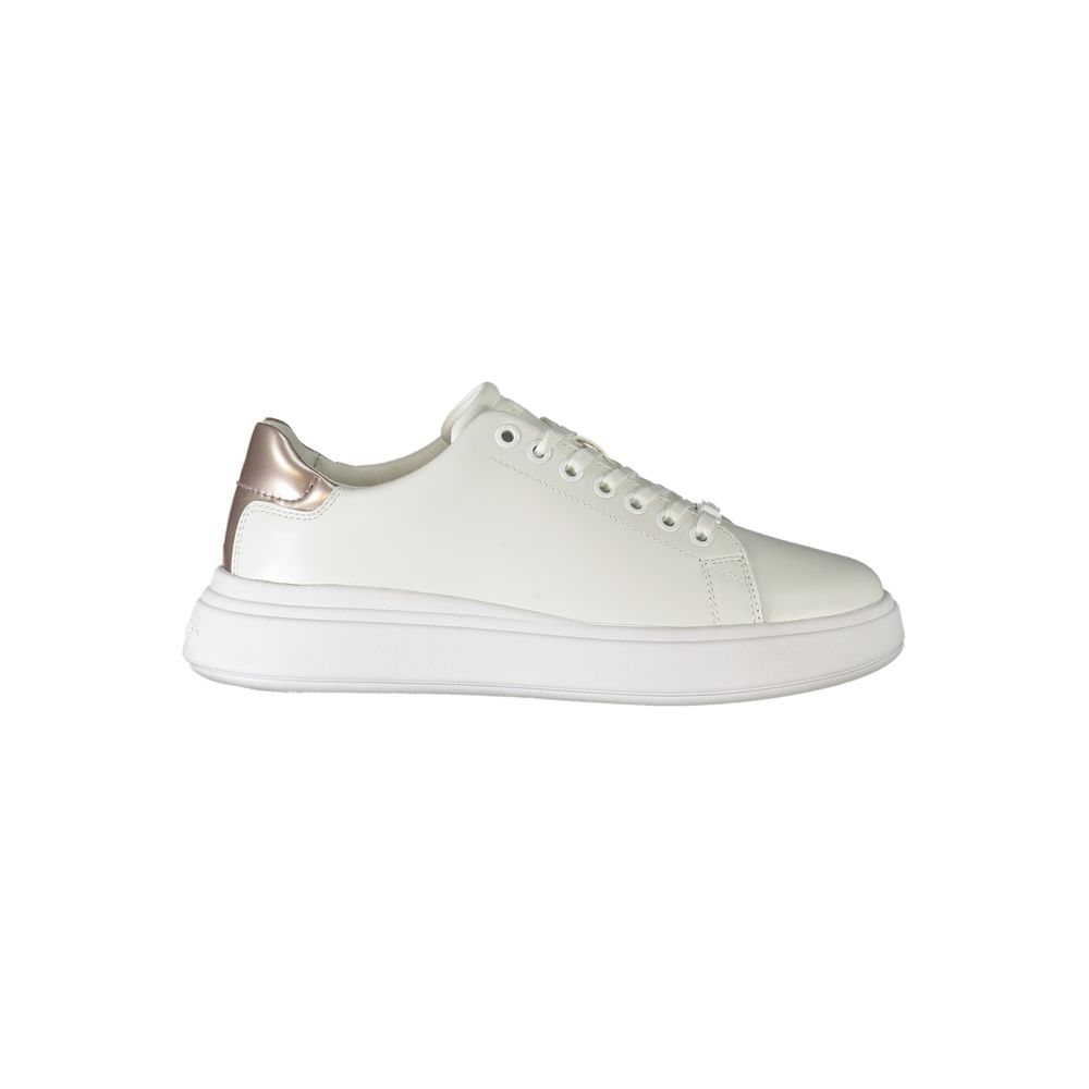 Calvin Klein Weiße Leder-Sneaker für Damen