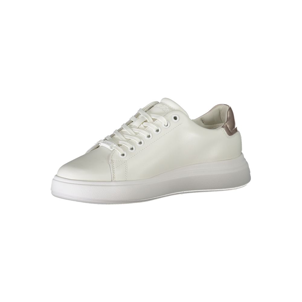 Calvin Klein Weiße Leder-Sneaker für Damen