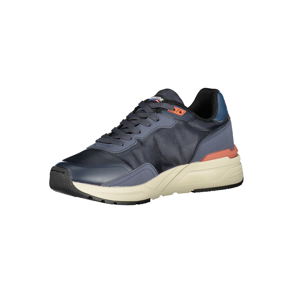 Blauer Herren-Sneaker aus Polyurethan