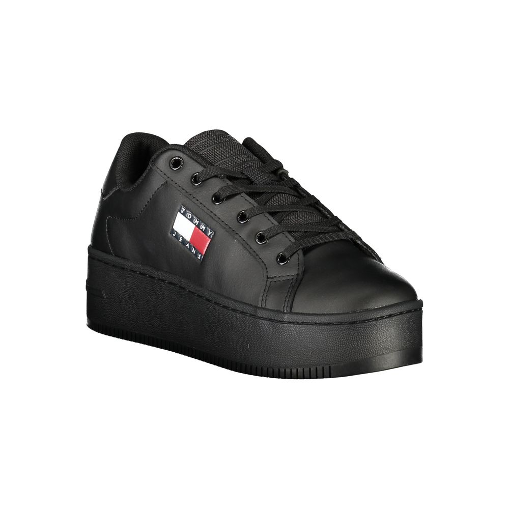 Baskets Tommy Hilfiger noires en polyuréthane pour femme