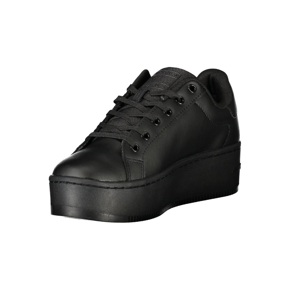 Baskets Tommy Hilfiger noires en polyuréthane pour femme