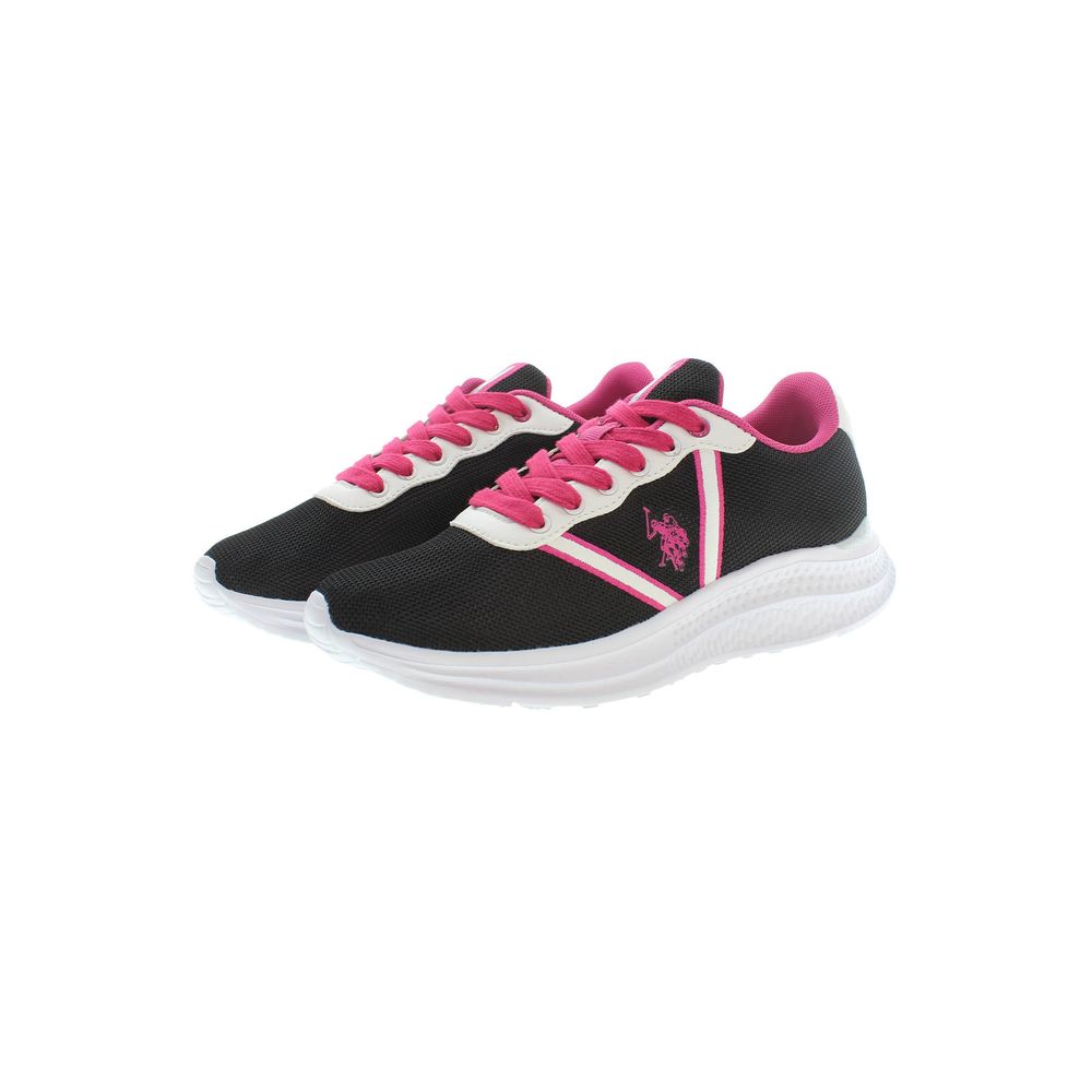 U.S. POLO ASSN. Schwarzer Polyester-Sneaker