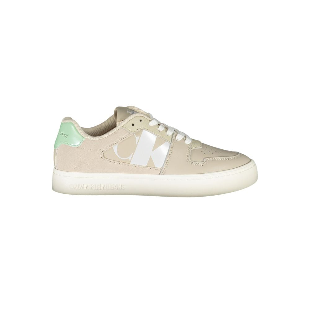 Calvin Klein Damen Sneaker aus Beige Polyurethan