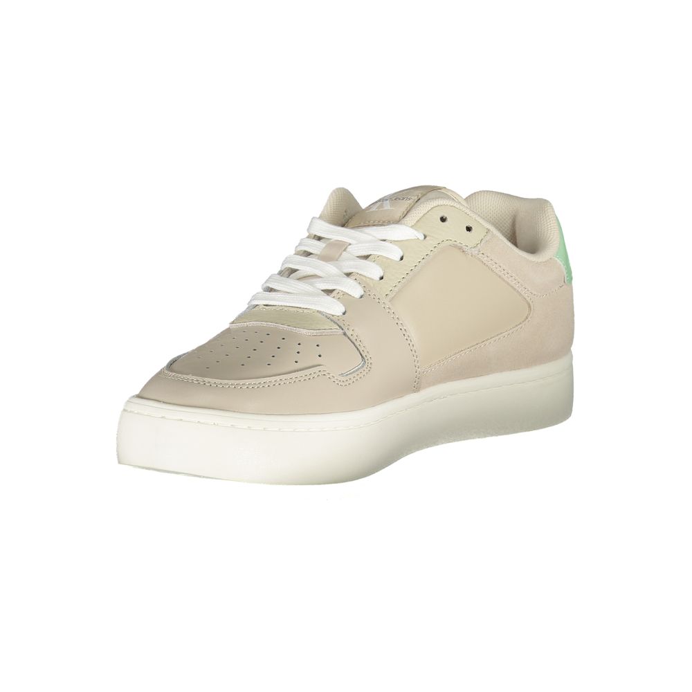 Calvin Klein Damen Sneaker aus Beige Polyurethan