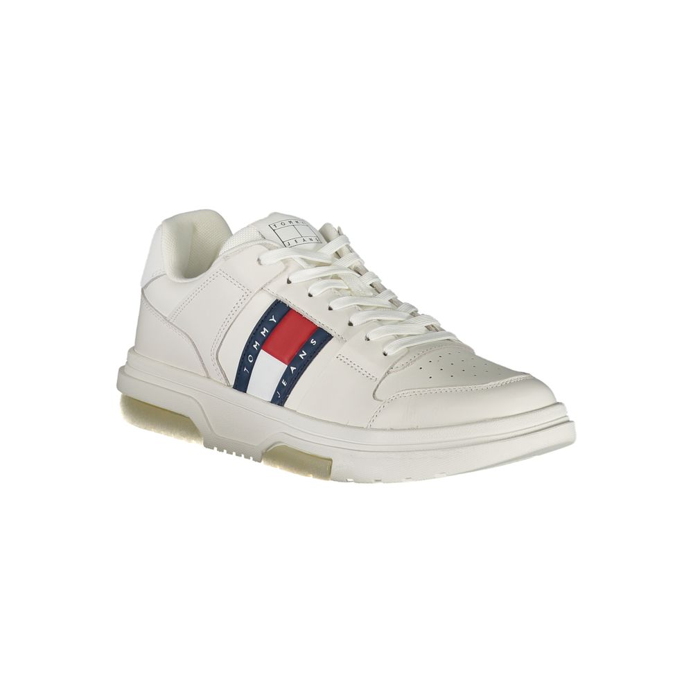 Tommy Hilfiger Bianco Polyurethan-Sneaker für Herren