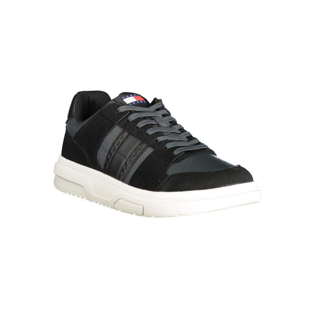 Tommy Hilfiger Schwarzer Leder Herren Sneaker