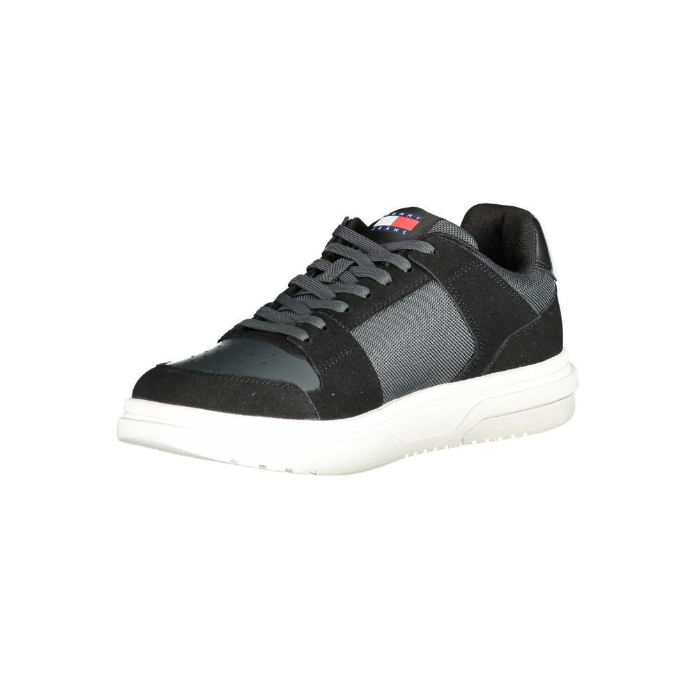 Tommy Hilfiger Schwarzer Leder Herren Sneaker
