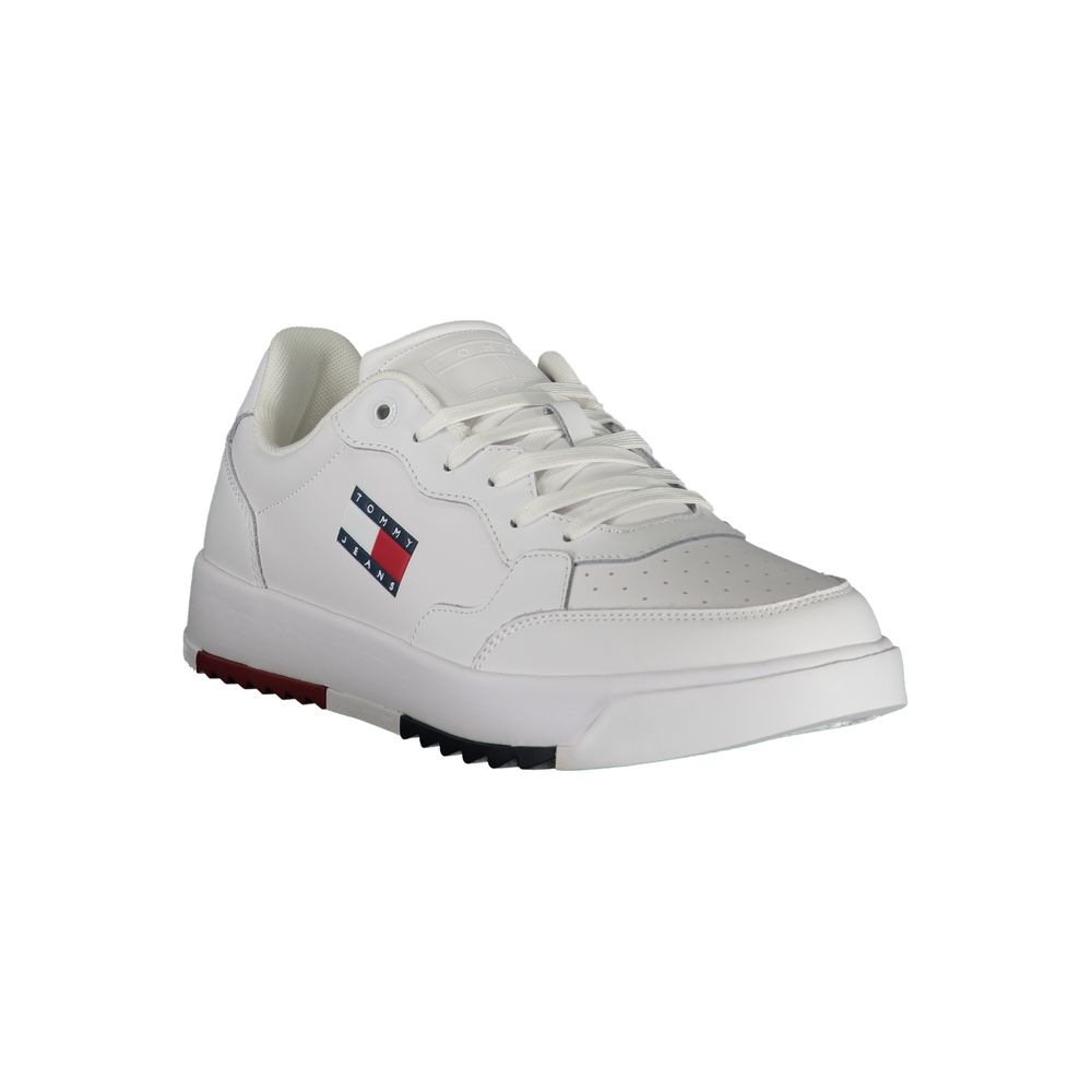 Tommy Hilfiger Herren-Sneaker aus weißem Polyurethan