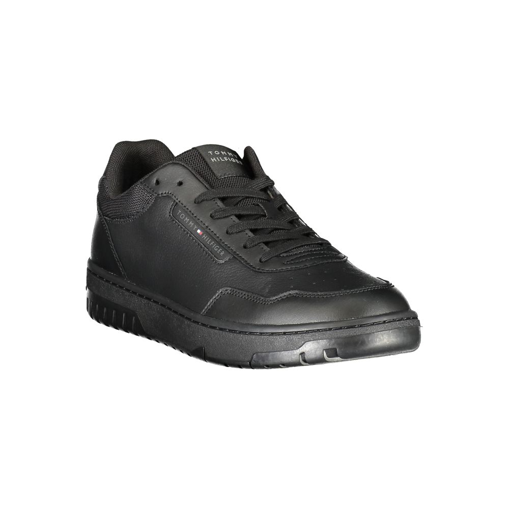 Tommy Hilfiger Schwarzer Leder Herren Sneaker