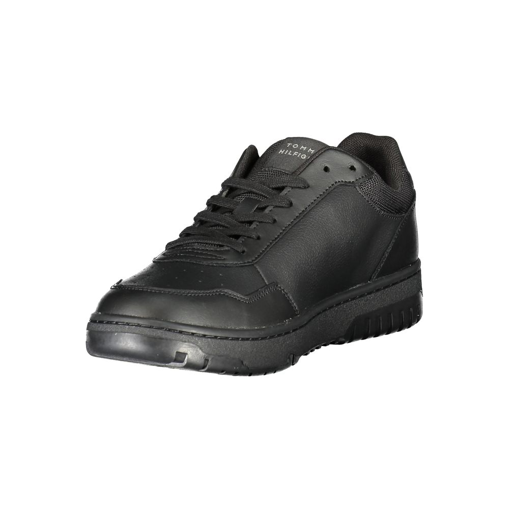 Tommy Hilfiger Schwarzer Leder Herren Sneaker