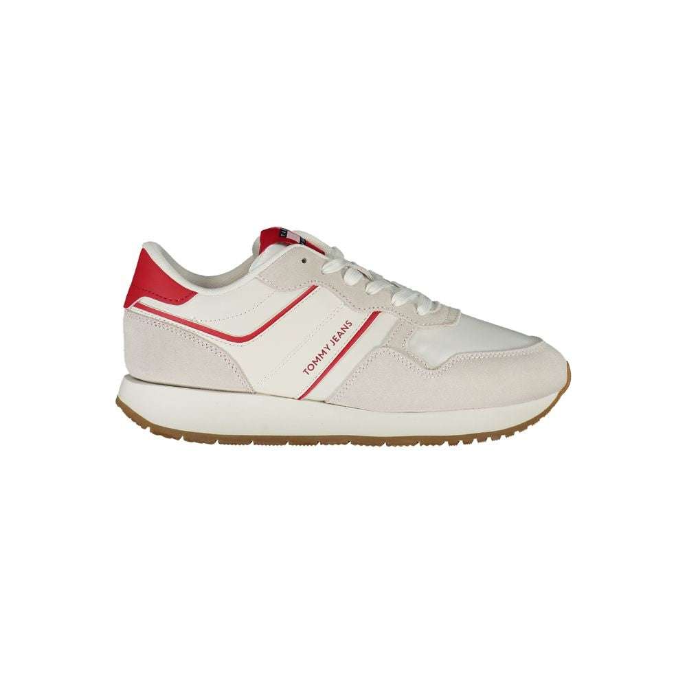 Tommy Hilfiger Baskets sportives en polyester rouge