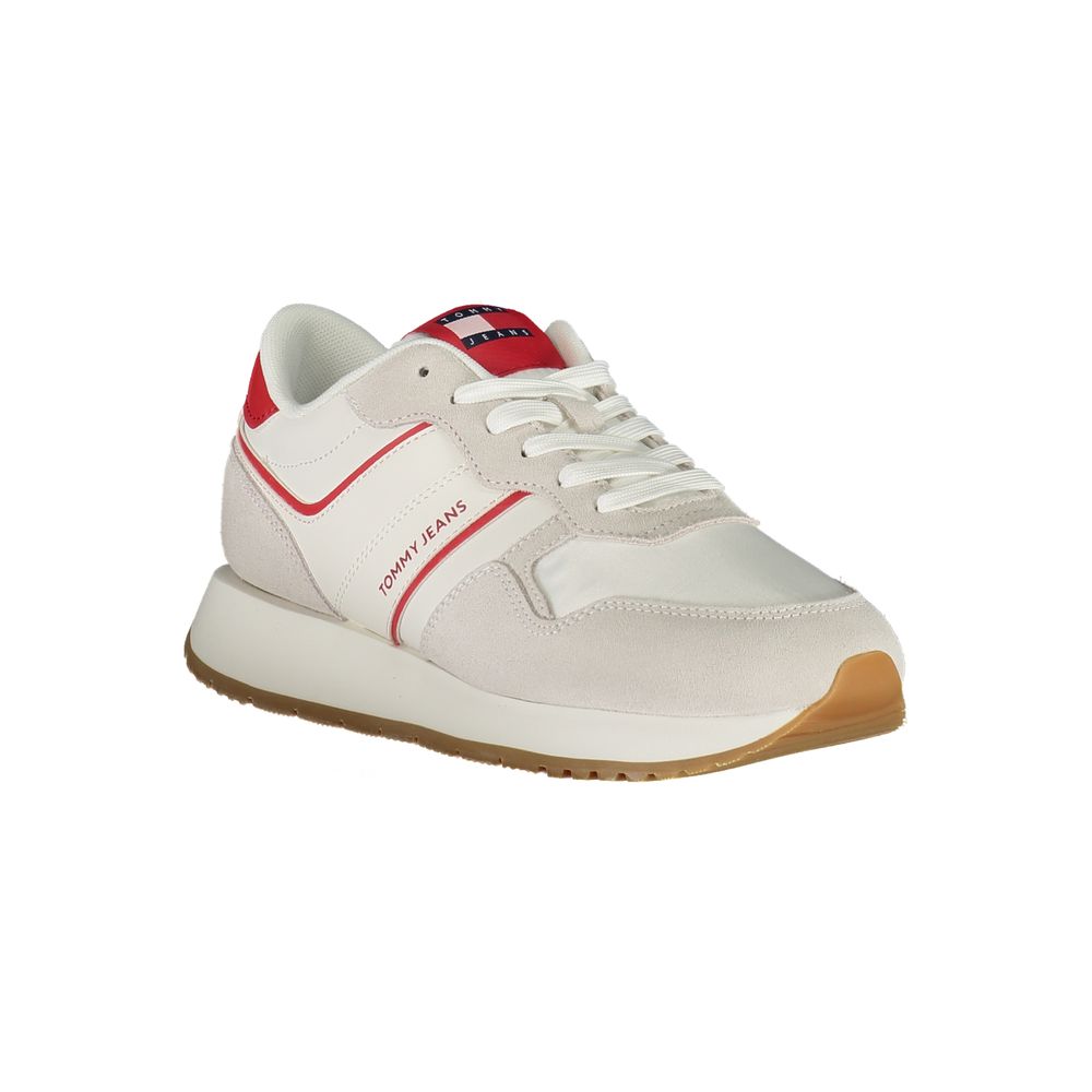 Tommy Hilfiger Baskets sportives en polyester rouge