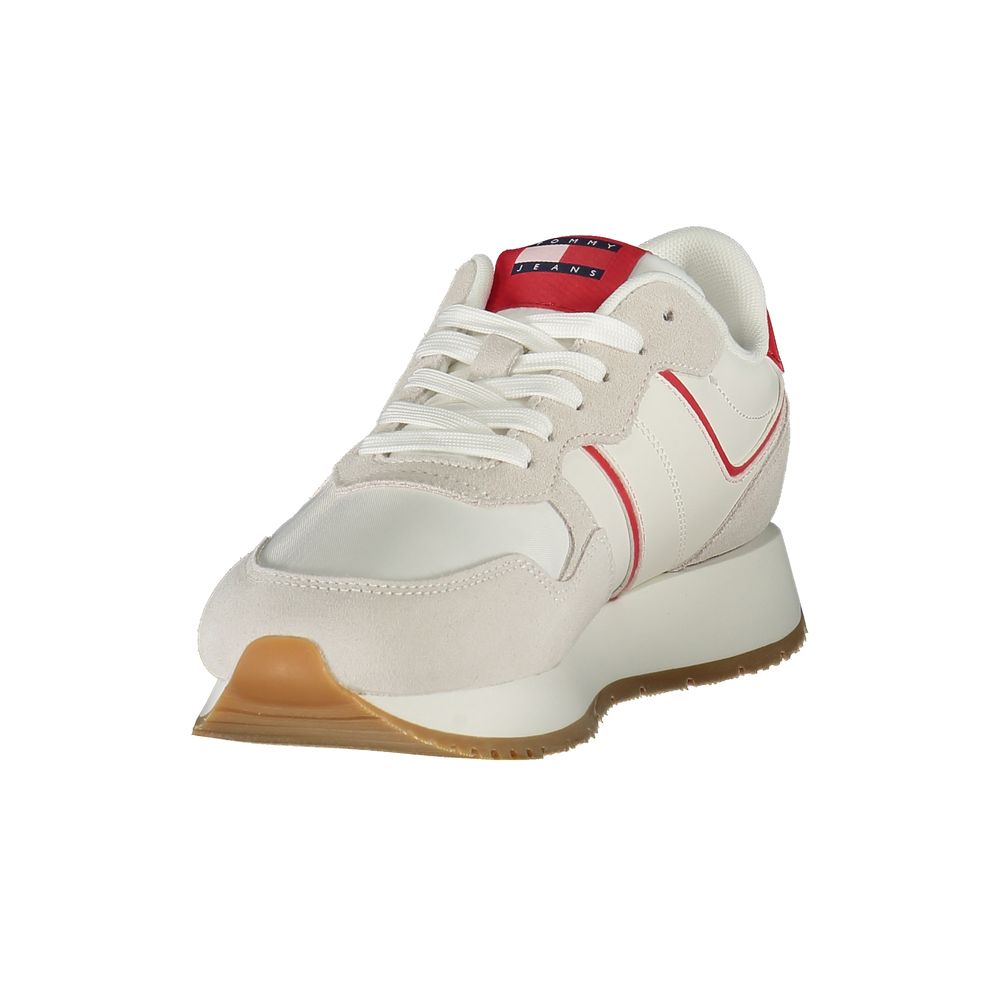 Tommy Hilfiger Baskets sportives en polyester rouge