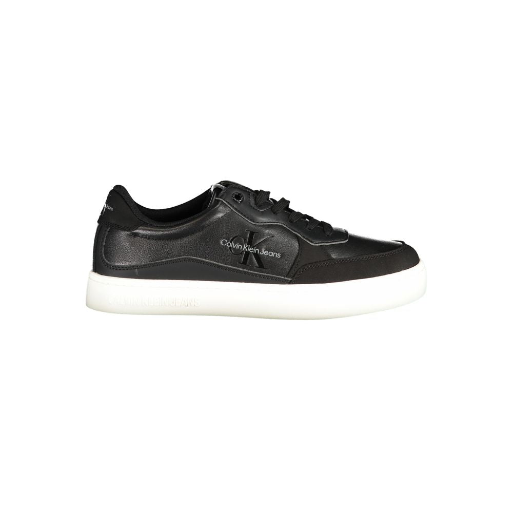 Calvin Klein Men's Black Polyurethane Sneakers