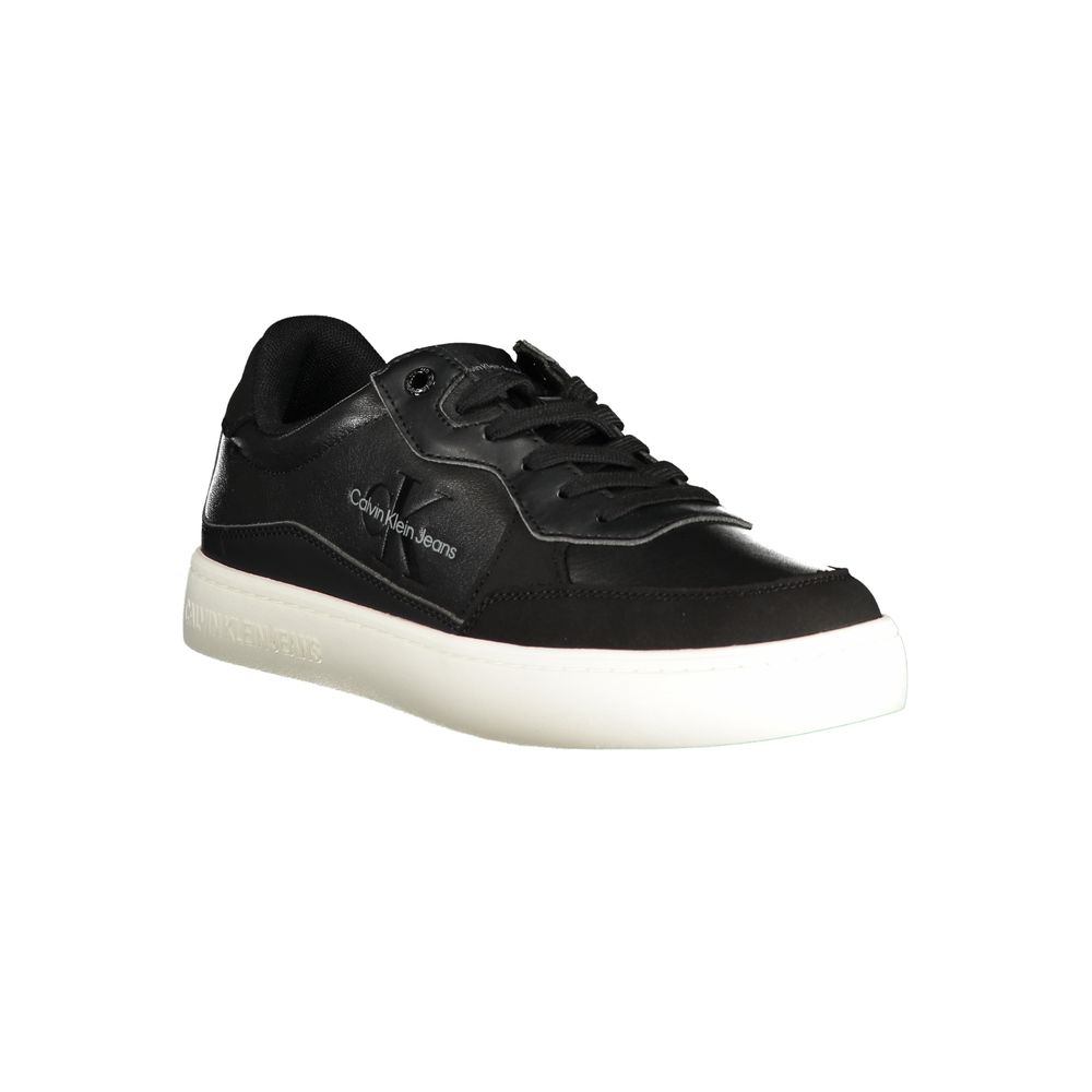 Calvin Klein Men's Black Polyurethane Sneakers