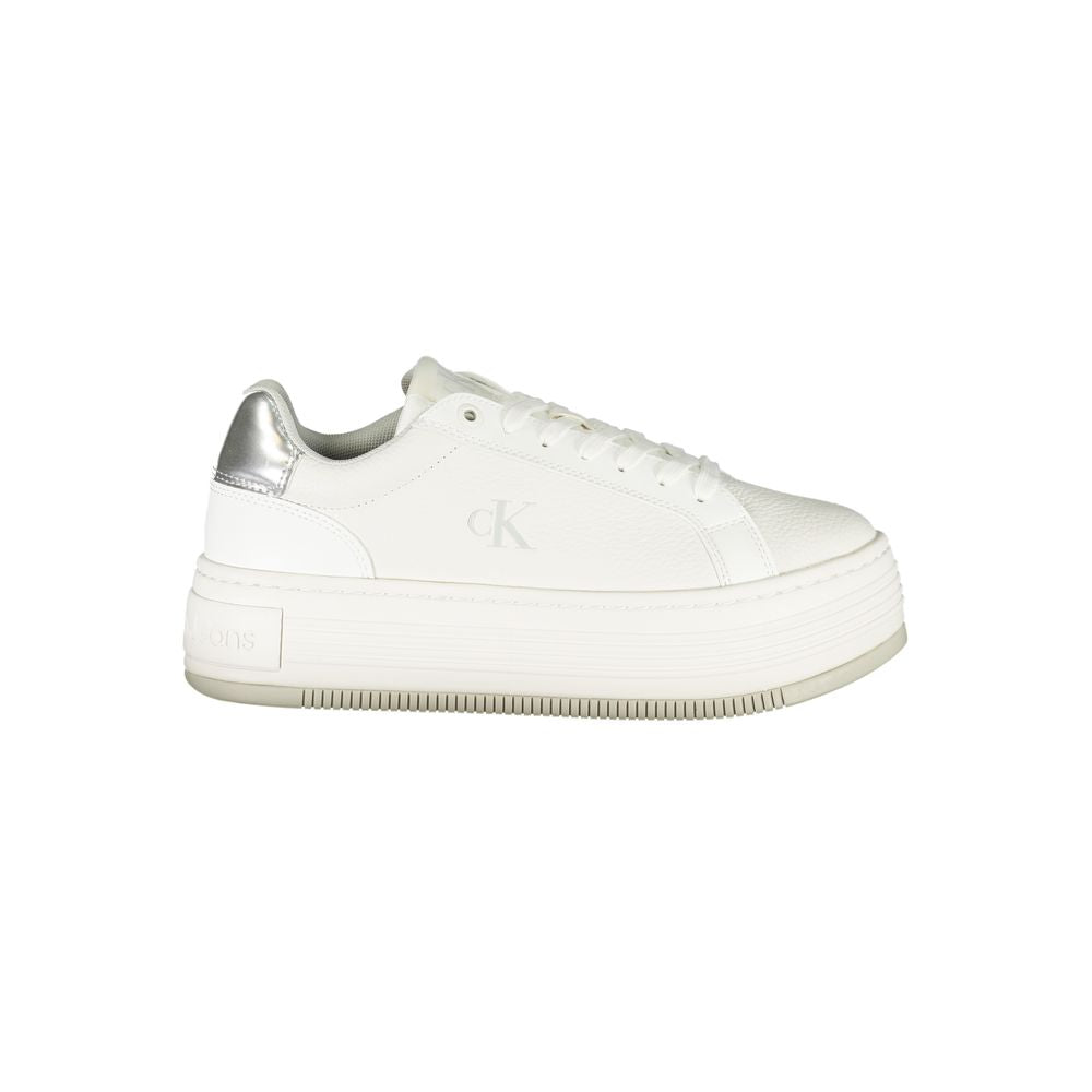 Calvin Klein sneakers in white fabric
