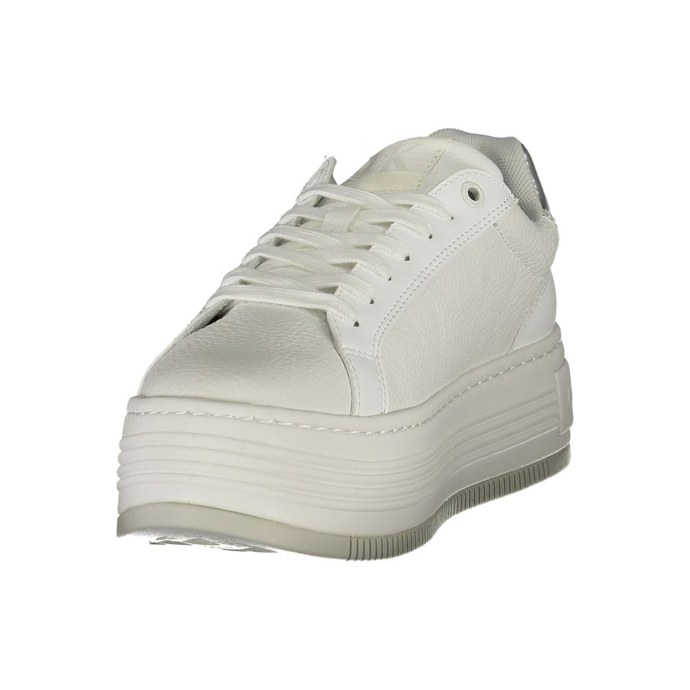 Calvin Klein sneakers in white fabric