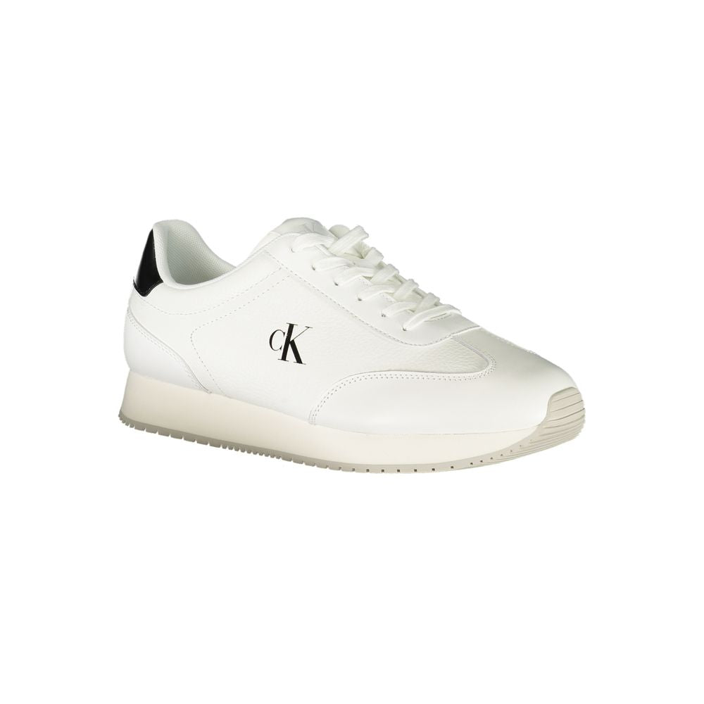 Calvin Klein Bianco Polyurethane Herren Sneaker