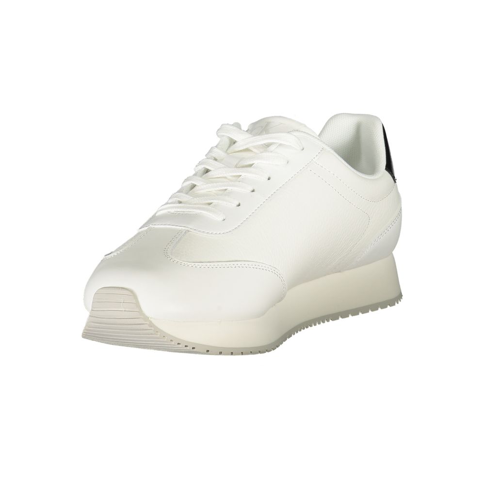 Calvin Klein Bianco Polyurethane Herren Sneaker