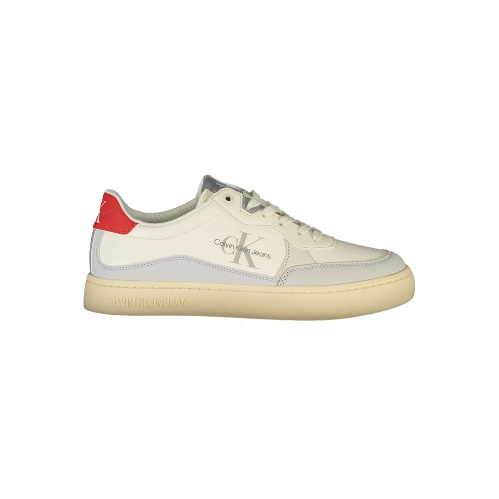 Calvin Klein Weißer Herren-Sneaker aus Polyurethan