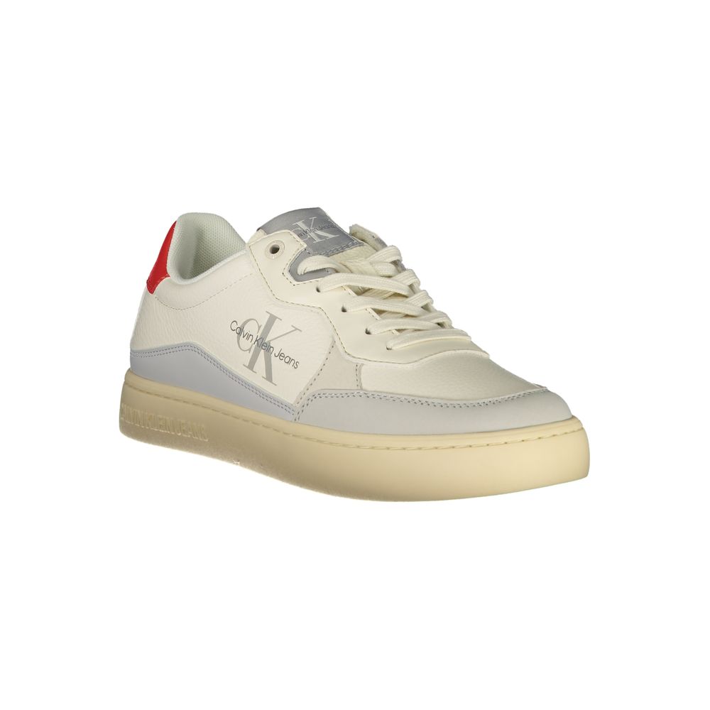 Calvin Klein Weißer Herren-Sneaker aus Polyurethan