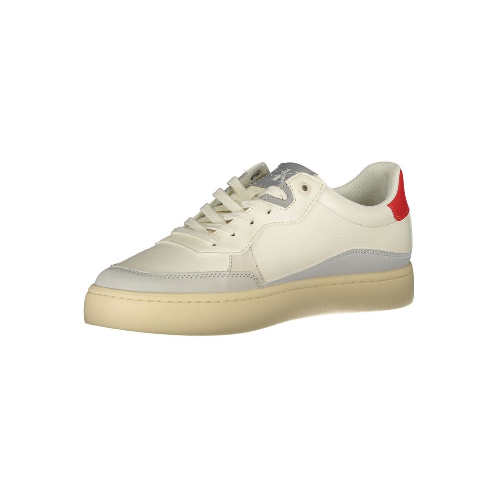 Calvin Klein Weißer Herren-Sneaker aus Polyurethan