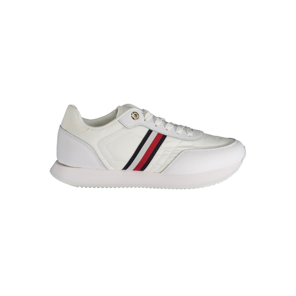 Baskets en cuir blanc Tommy Hilfiger pour femme
