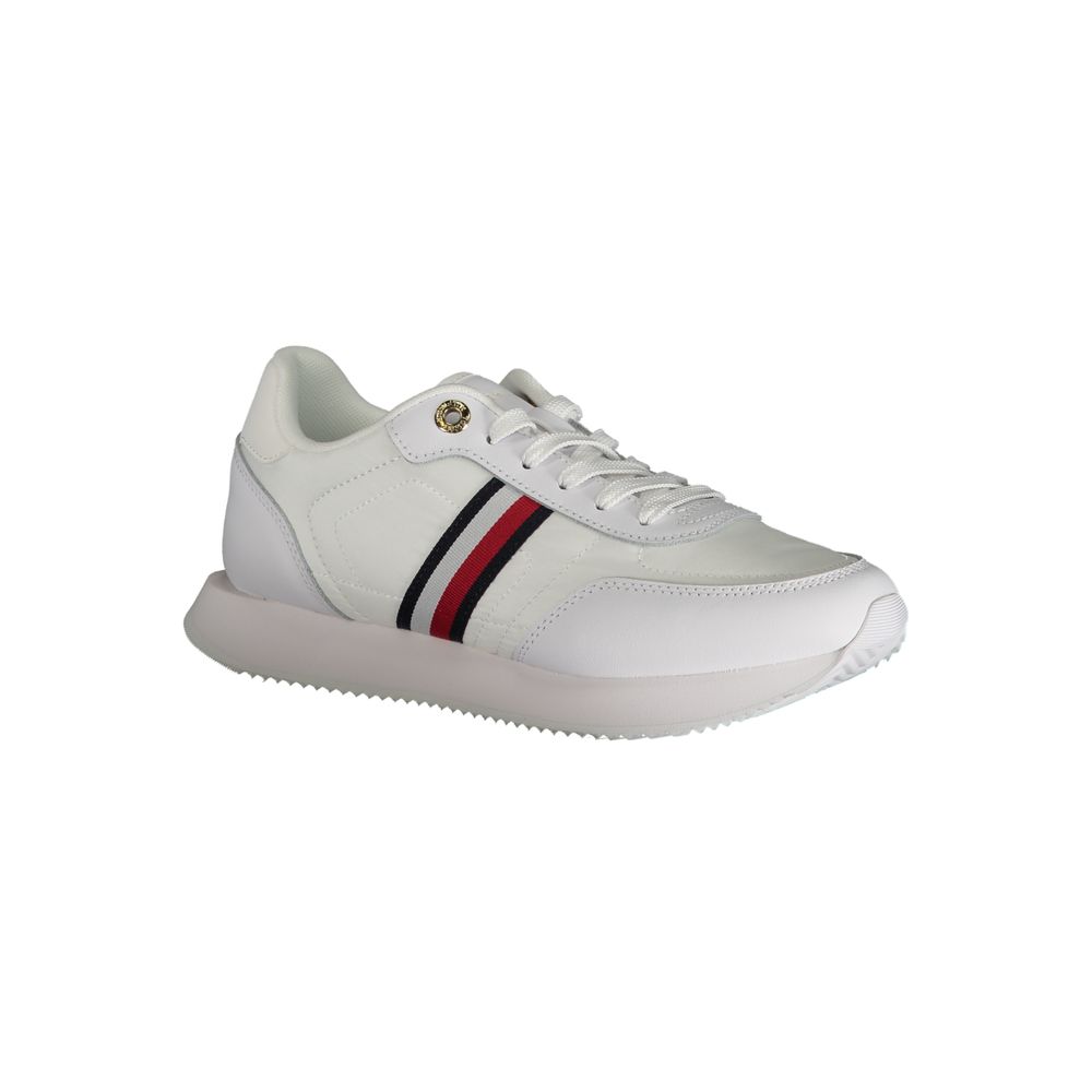 Baskets en cuir blanc Tommy Hilfiger pour femme