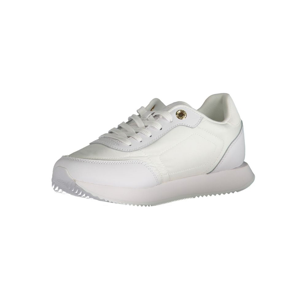Baskets en cuir blanc Tommy Hilfiger pour femme