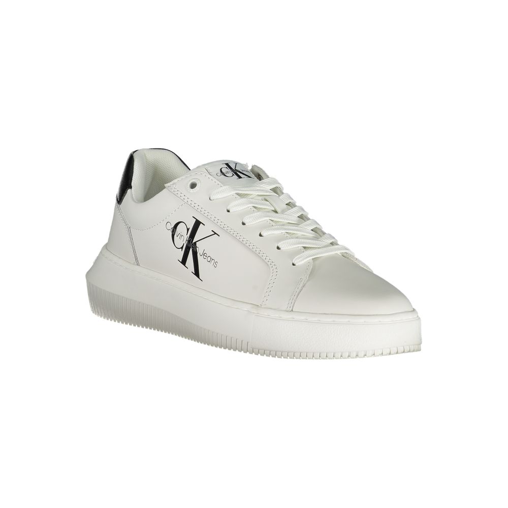 Baskets en cuir blanc Calvin Klein pour femme