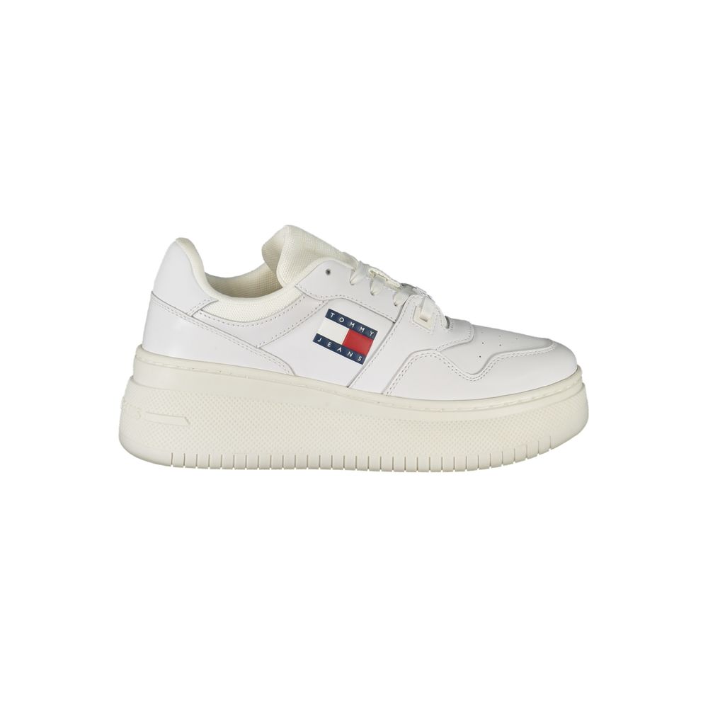 Tommy Hilfiger white fabric sneakers