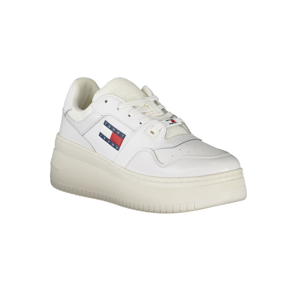 Tommy Hilfiger white fabric sneakers