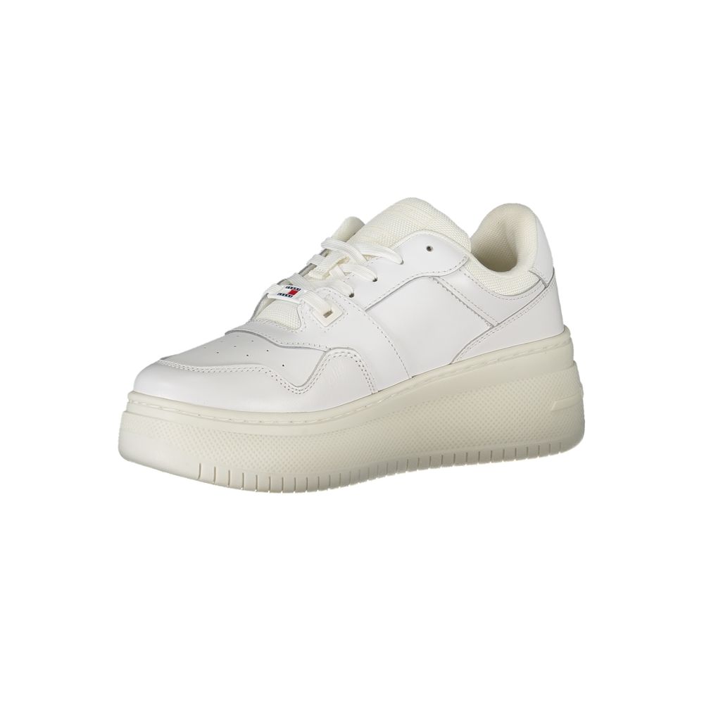 Tommy Hilfiger white fabric sneakers
