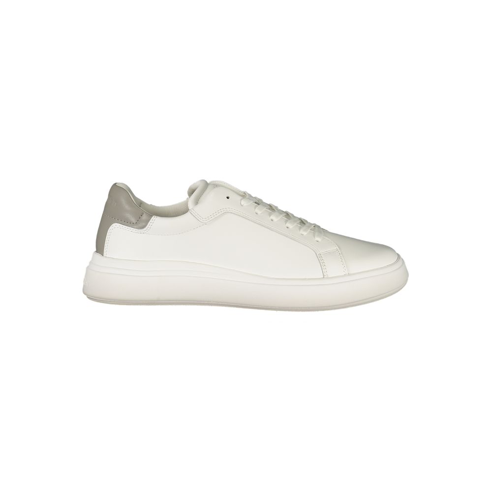 Calvin Klein Weißer Herren-Sneaker aus Polyurethan