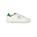 Men's blue and white polyurethane sneakers