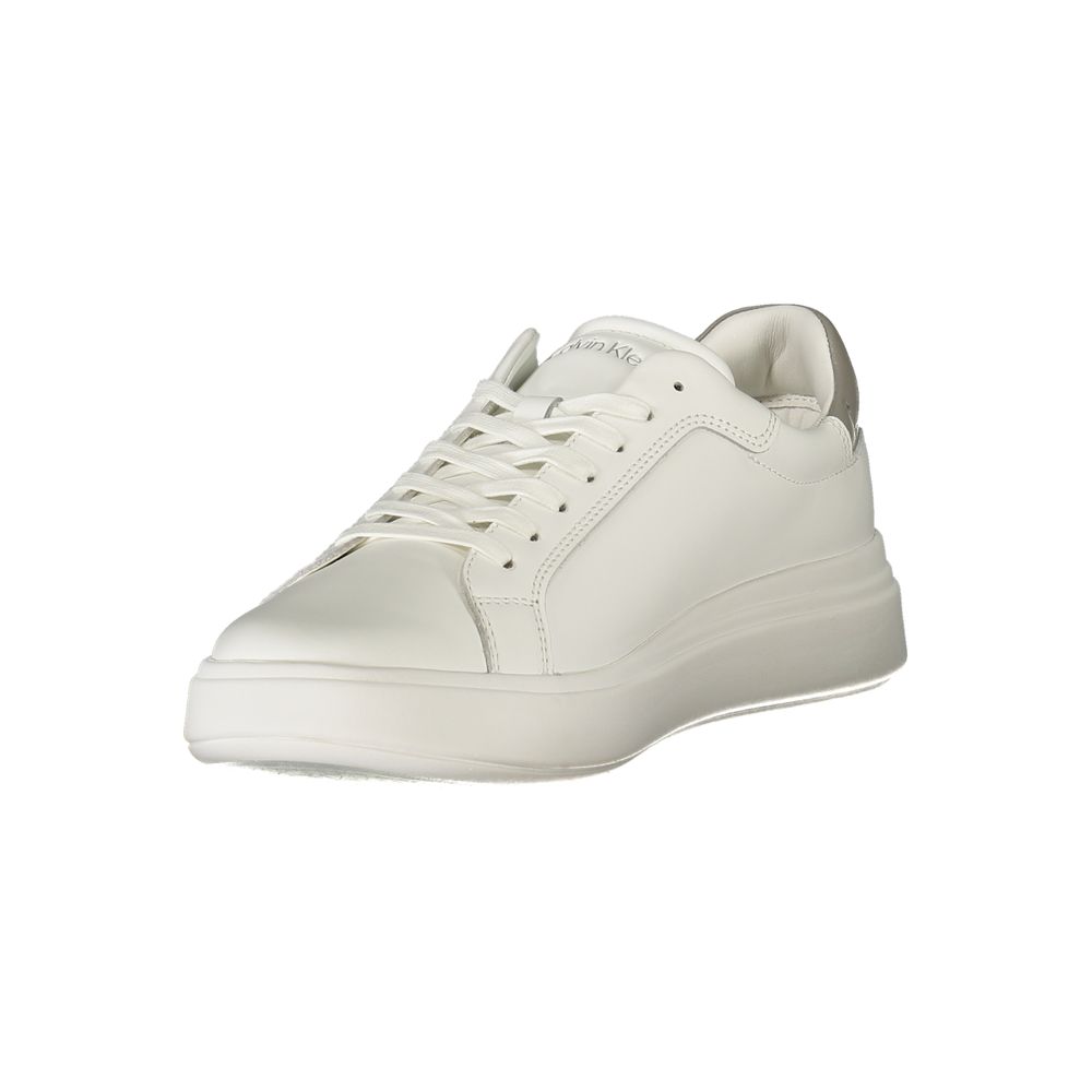 Calvin Klein Weißer Herren-Sneaker aus Polyurethan