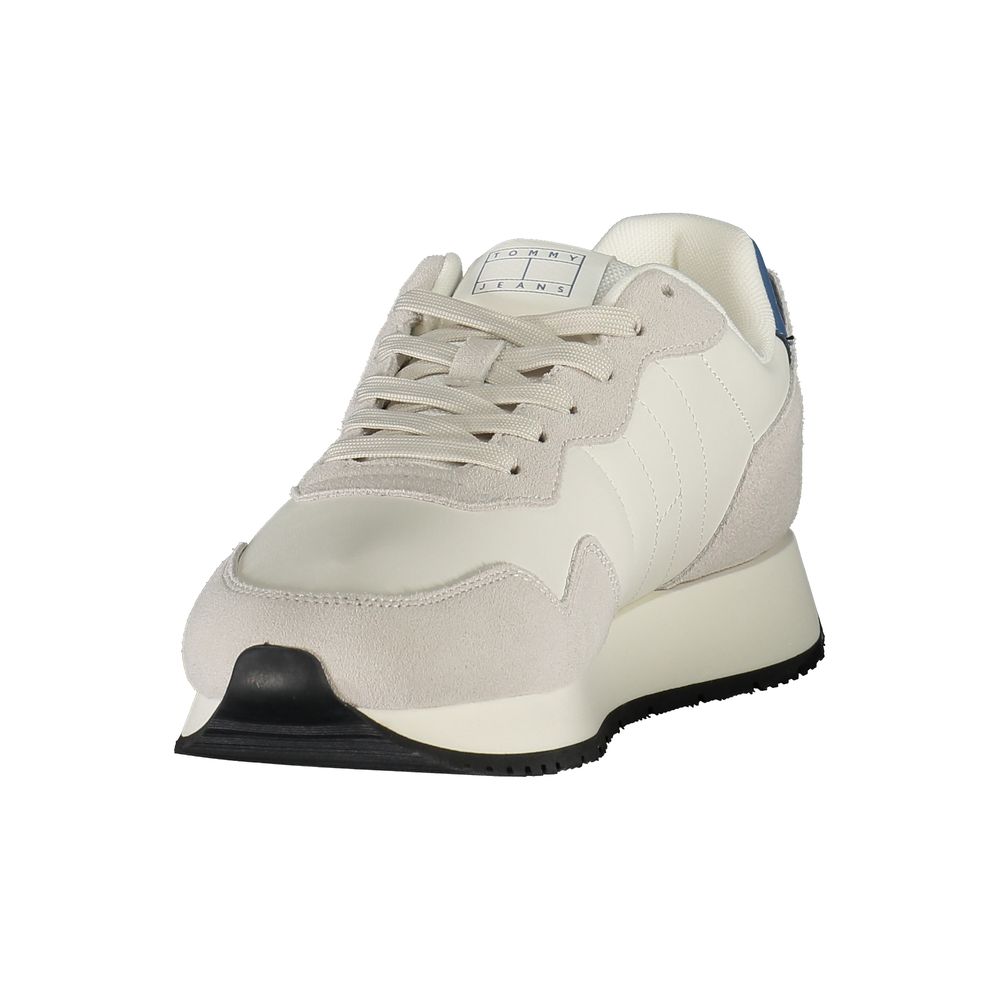 Baskets Tommy Hilfiger blanches en cuir pour homme