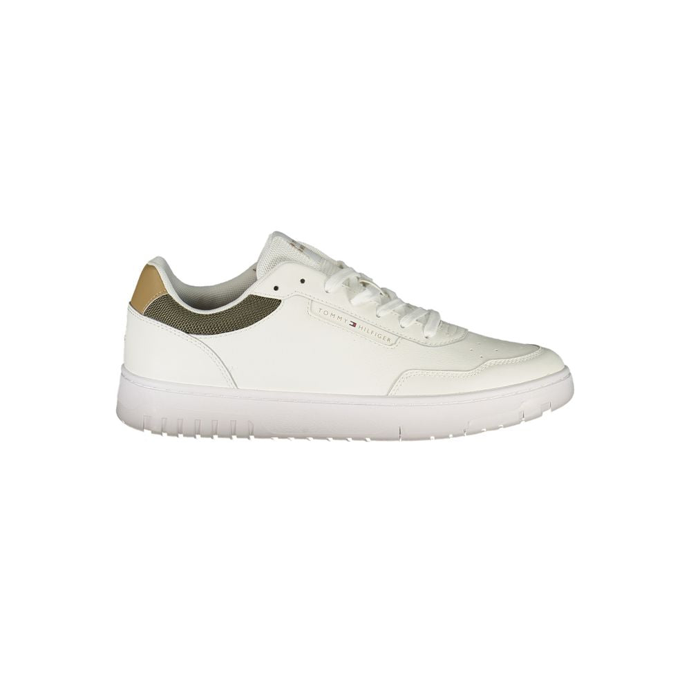 Tommy Hilfiger Weiße Herren-Sneaker aus Polyester