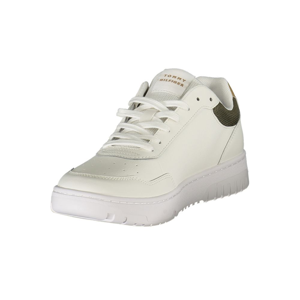 Tommy Hilfiger Weiße Herren-Sneaker aus Polyester