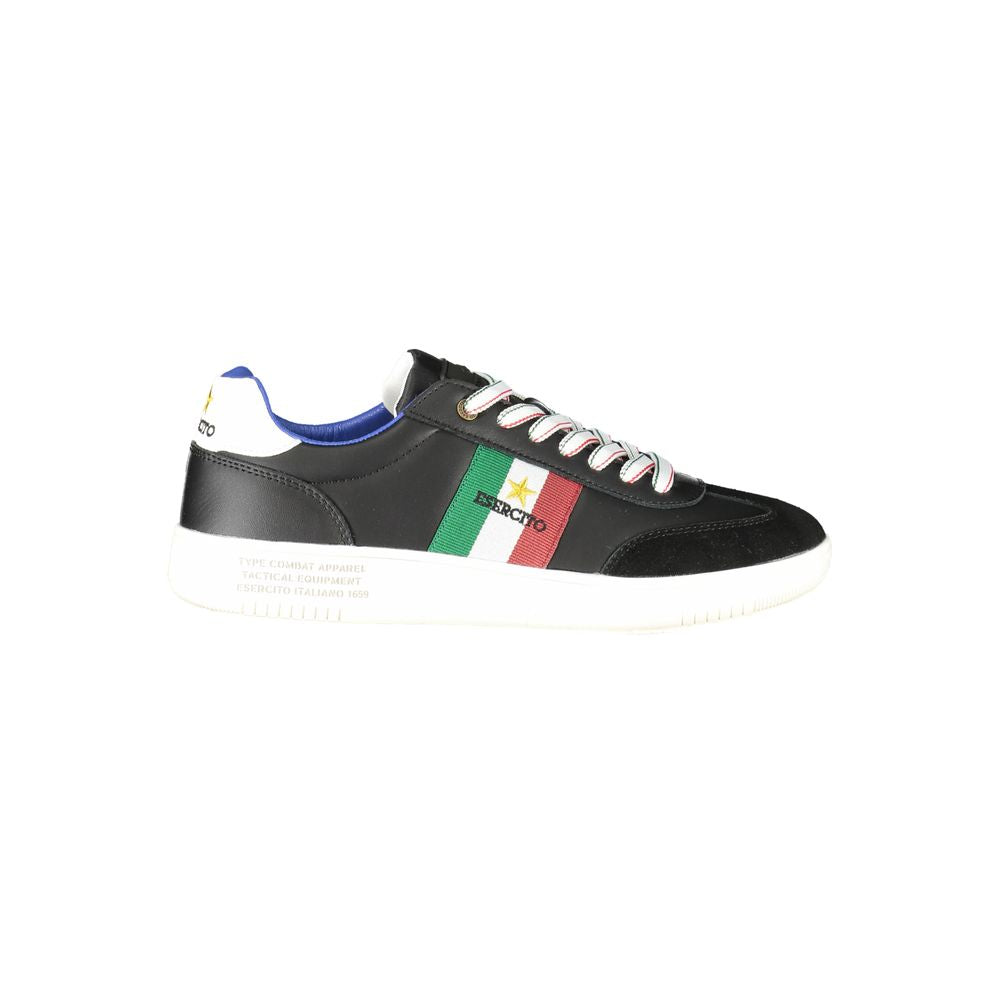 Esercito 1659 Schwarzer Leder Herren Sneaker